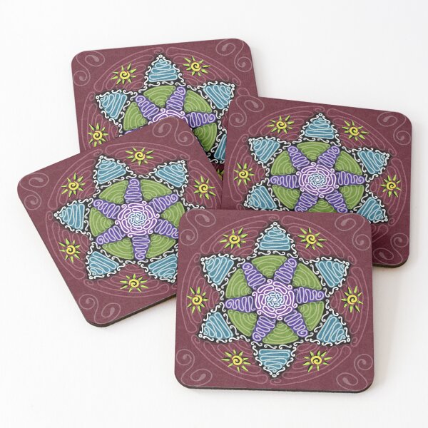 Item preview, Abstract Star Purple on Red designed and sold by KeithHix.
