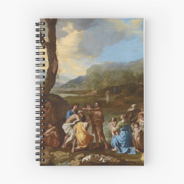 Item preview, Saint John Baptizing in the River Jordan | Nicolas Poussin | 1630 Renaissance Gospel Biblical Art designed and sold by CJET.