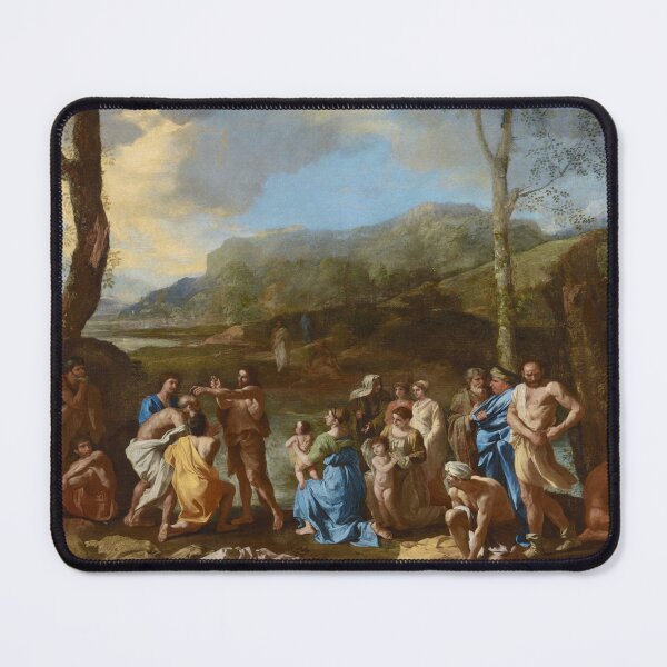 Item preview, Saint John Baptizing in the River Jordan | Nicolas Poussin | 1630 Renaissance Gospel Biblical Art designed and sold by CJET.