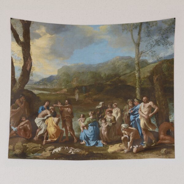 Item preview, Saint John Baptizing in the River Jordan | Nicolas Poussin | 1630 Renaissance Gospel Biblical Art designed and sold by CJET.