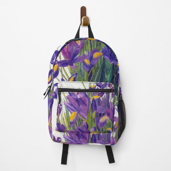 Item preview, Purple irises watercolour painting  designed and sold by esvb.