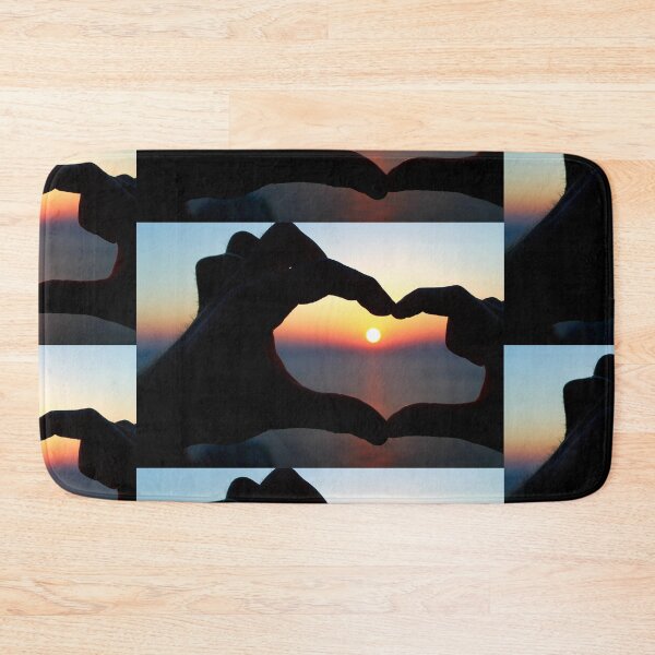 Item preview, Love Sunset sky silhouette hands meeting sun designed and sold by MonArtisteSam.