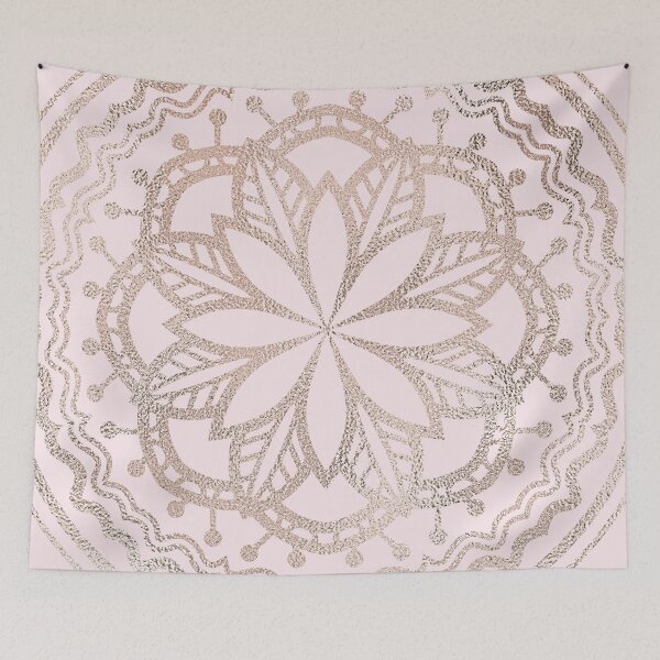 Item preview, Rose gold mandala - soft blush pink designed and sold by peggieprints.