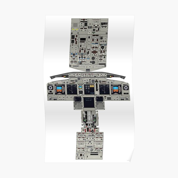Boeing 737-800 Cockpit Poster