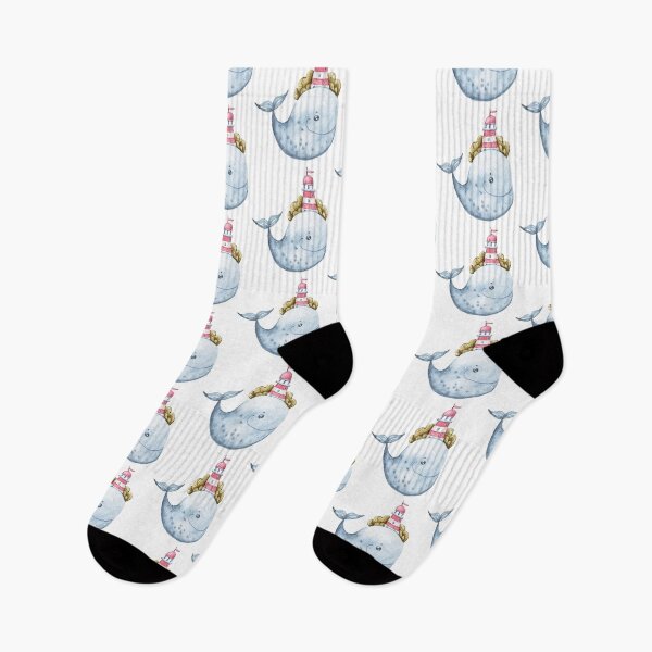 Item preview, Cute watercolor whale illustration designed and sold by tiana-geo.