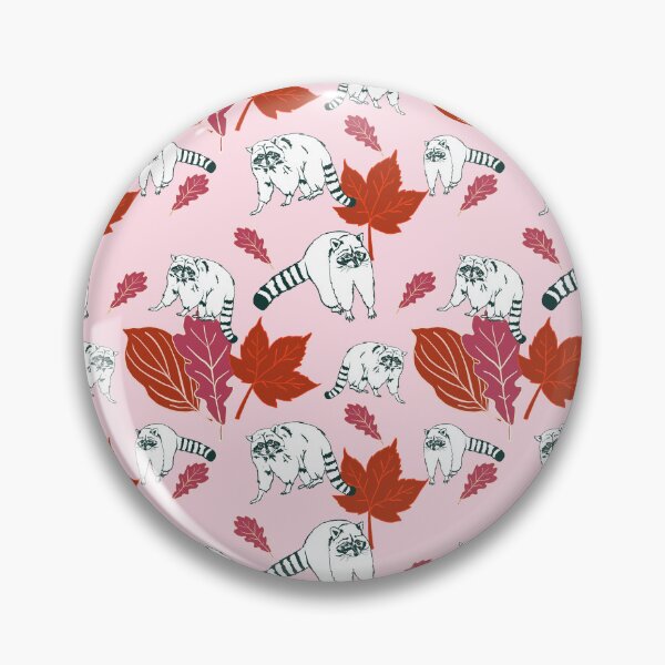 Item preview, Pink Raccoon on an Autumn day designed and sold by Superdoodledo.