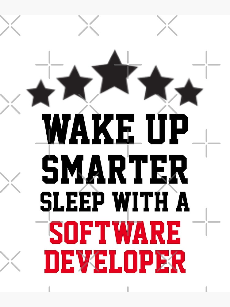 Disover Sleep With A Software Developer Premium Matte Vertical Poster