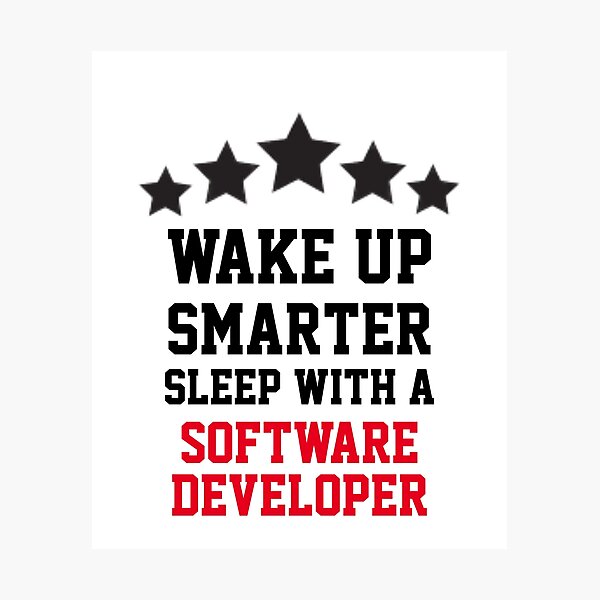 Artikel-Vorschau von Sleep With A Software Developer, designt und verkauft von Yay Design.