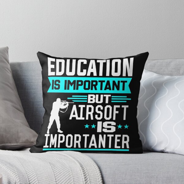 Item preview, Education is important but Airsoft is Importanter designed and sold by printhappy4you.