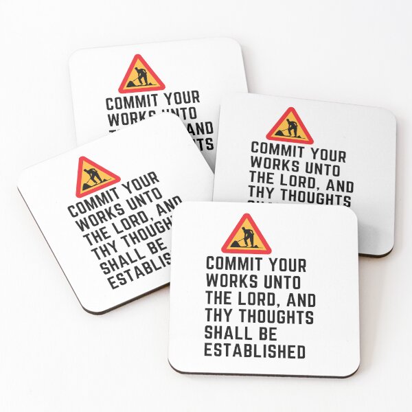 Item preview, Commit your works unto the Lord, and thy thoughts shall be established. designed and sold by Hinny8.