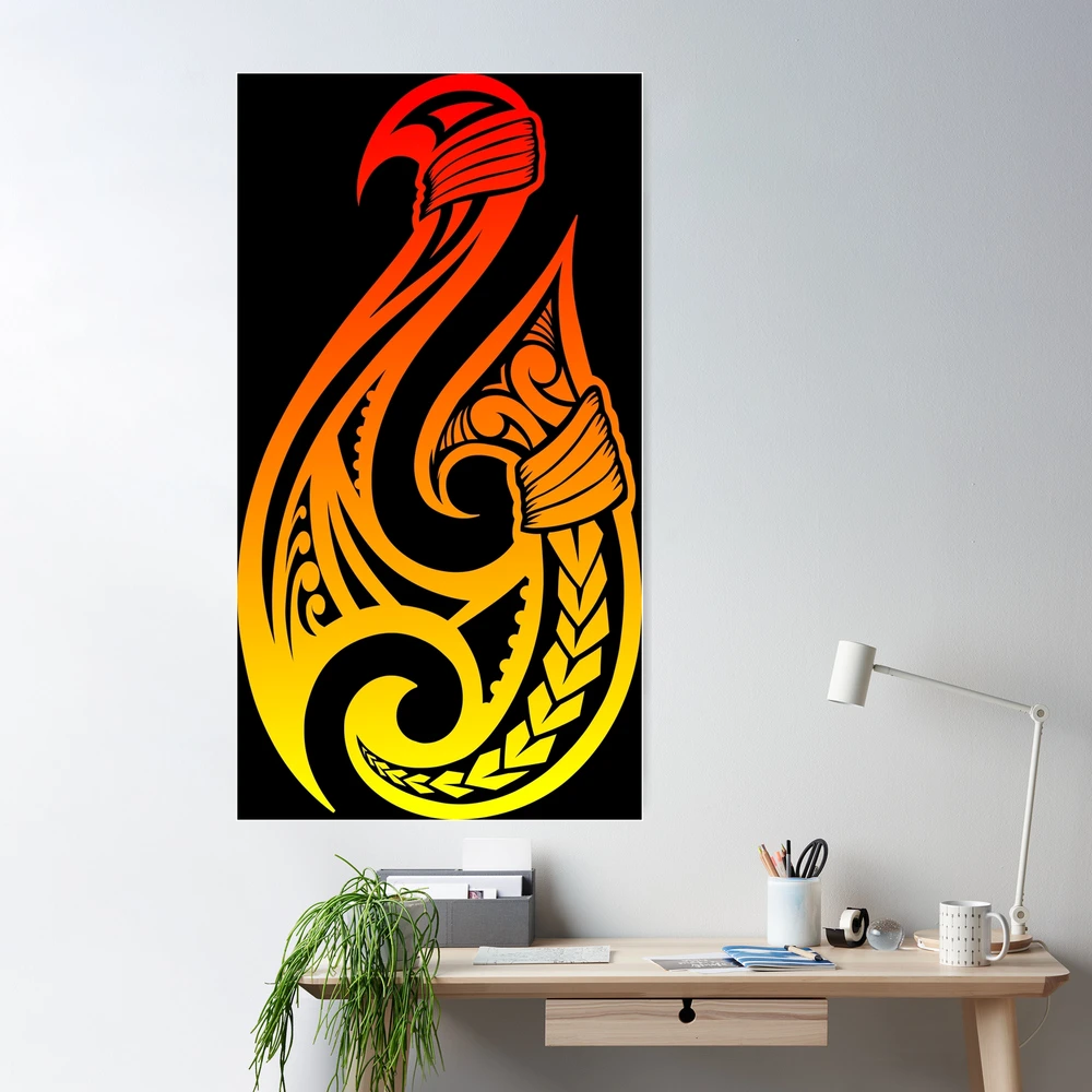 Hei matau traditional maori hook  Art Board Print for Sale by Kiwidom