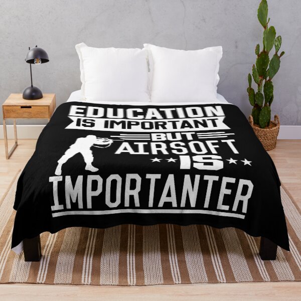 Item preview, Education is important but Airsoft is Importanter designed and sold by printhappy4you.