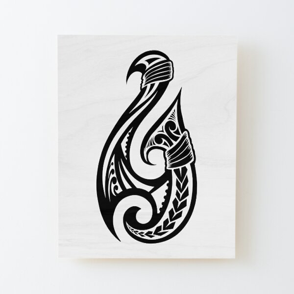 Hei matau traditional maori hook  Mounted Print for Sale by Kiwidom