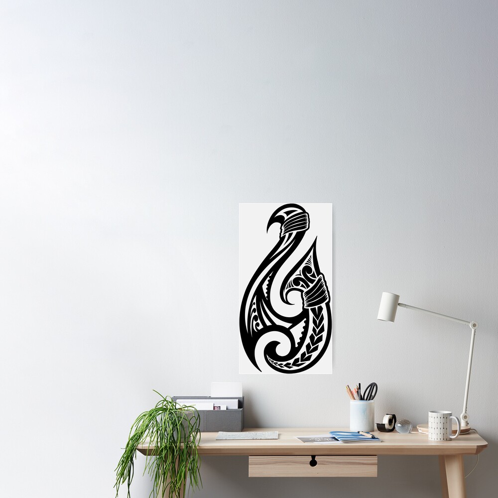 Hei matau traditional maori hook  Art Board Print for Sale by Kiwidom