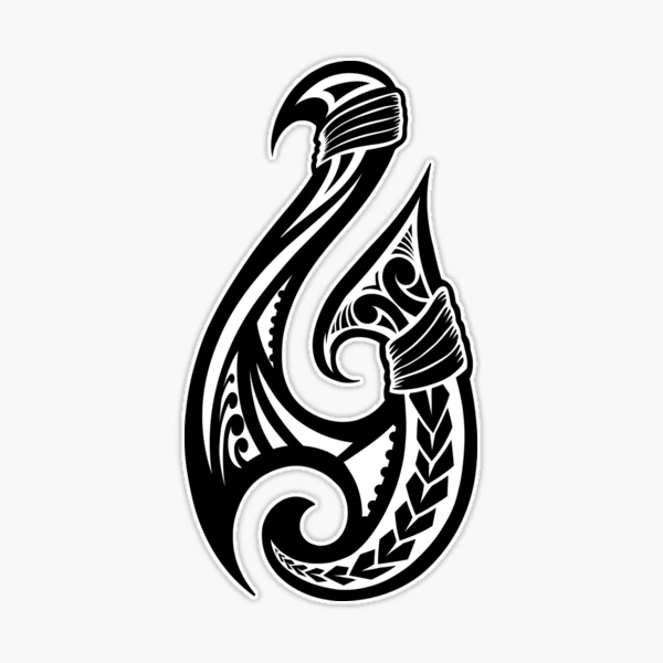 Hei matau traditional maori hook  Sticker for Sale by Kiwidom