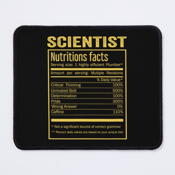 Item preview, Mens Womens scientist birthday Gifts Shirt,Cool scientist Funny Nutrition Facts Mens Womens Christmas Fathers Days Gift, scientist Nutrition Facts designed and sold by xlnv.