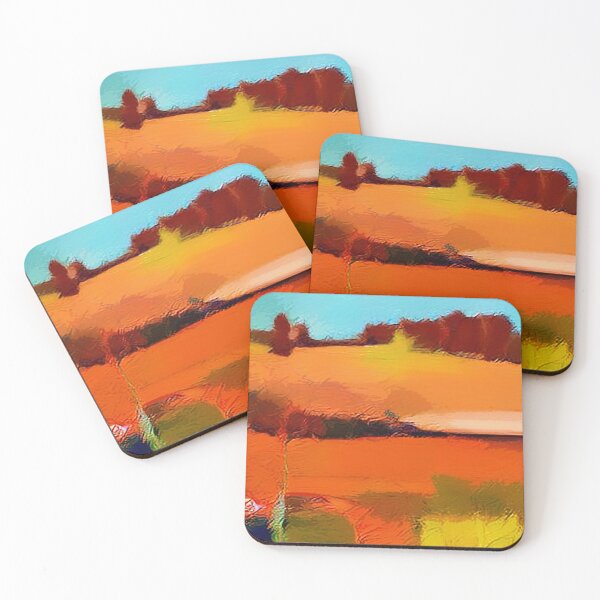 Item preview, Cool Hip Vibrant Calming Warm Simple Colorful Art Painting Abstract designed and sold by CattlettArt.