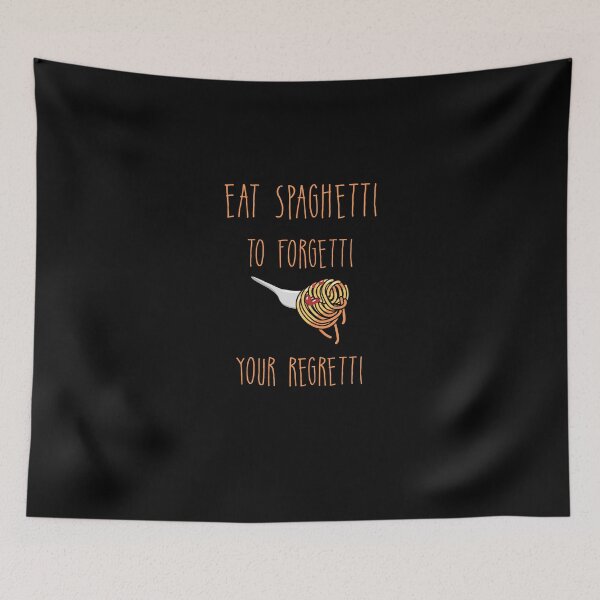 Item preview, Eat Spaghetti To Forgetti Your Regretti -  Italian Pasta lover designed and sold by Raiko-art.