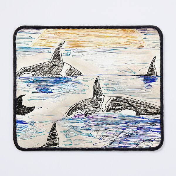 Item preview, Orca Sunset designed and sold by Bluestringbean.