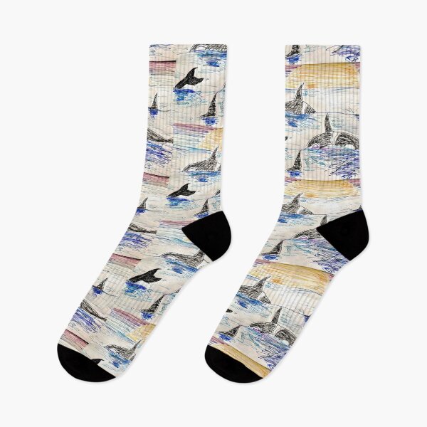 Item preview, Orca Sunset designed and sold by Bluestringbean.