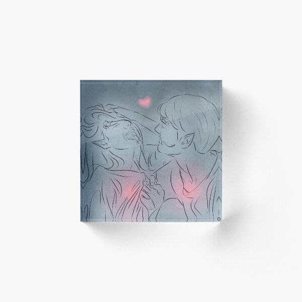 Hearts for Tam and Lana Acrylic Block