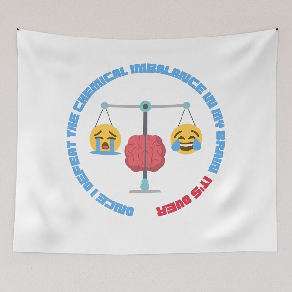Item preview, Once i defeat the Chemical imbalance in my brain. ADHD, Bipolar a circle designed and sold by T-Look.