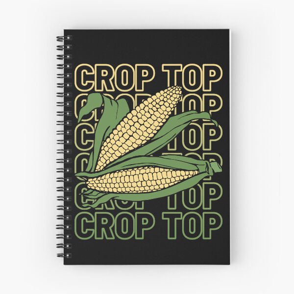 Item preview, this is my crop top corn pun black designed and sold by Chaos-Touch.