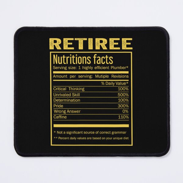 Item preview, Mens Womens retiree birthday Gifts Shirt,Cool retiree Funny Nutrition Facts Mens Womens Christmas Fathers Days Gift, retiree Nutrition Facts designed and sold by xlnv.