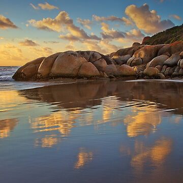Artwork thumbnail, 0268 Whisky Bay reflection - Wilson Prom by Hans Kawitzki