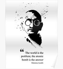 Póster Civilización gandhi