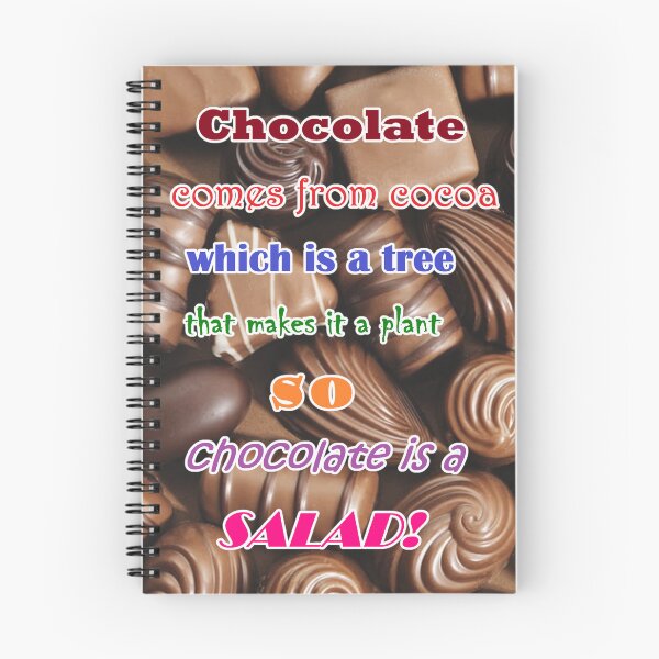 Item preview, Chocolate is a salad! designed and sold by KellyMakesStuff.