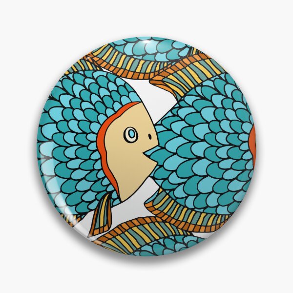 Item preview, Colorful Scale Fish Pattern Design designed and sold by antevasinart.