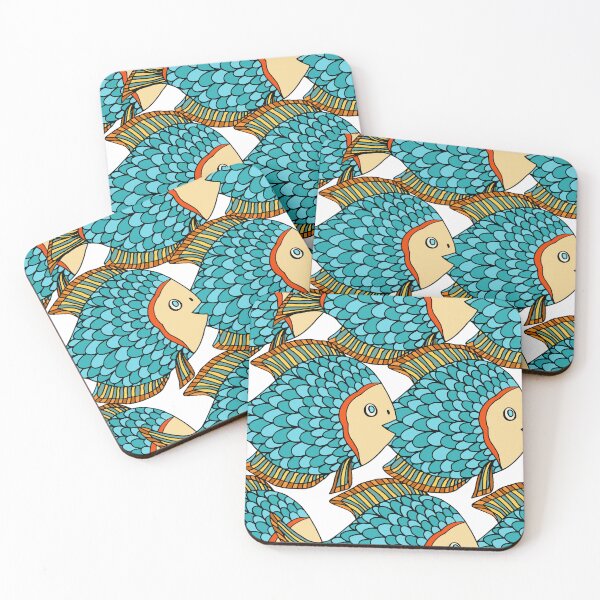 Item preview, Colorful Scale Fish Pattern Design designed and sold by antevasinart.