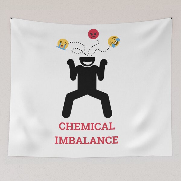 Item preview, Chemical imbalance in my brain.ADHD. Emoji meme designed and sold by T-Look.