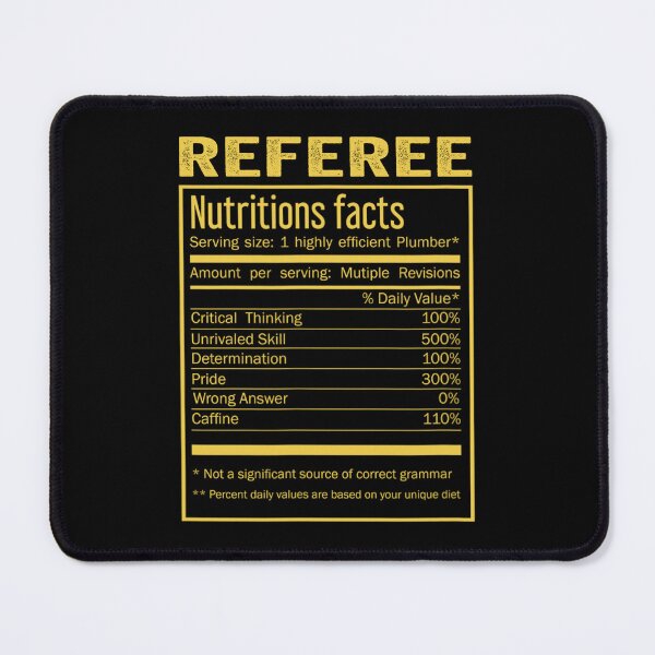 Item preview, Mens Womens referee birthday Gifts Shirt,Cool referee Funny Nutrition Facts Mens Womens Christmas Fathers Days Gift, referee Nutrition Facts designed and sold by xlnv.