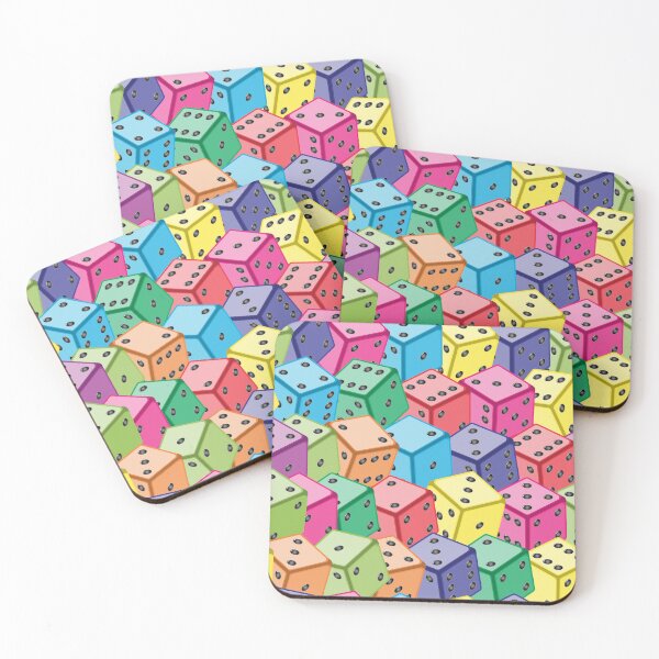 Item preview, Multicolored dice designed and sold by ReflectedCrafts.