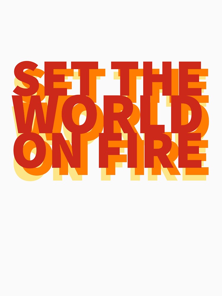 Thumbnail 7 of 7, Classic T-Shirt, Set the world on fire designed and sold by ChurchZen.