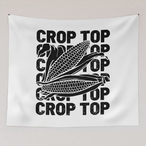 Item preview, this is my crop top pun white designed and sold by Chaos-Touch.