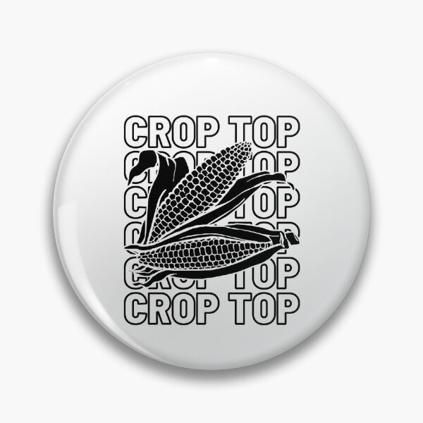 Item preview, this is my crop top  corn pun white designed and sold by Chaos-Touch.