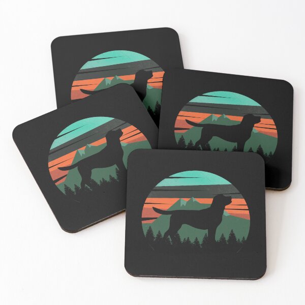 Item preview, Vintage Green Sky Mountains Wilderness Labrador Dog Gift  designed and sold by Guarddogdrive.