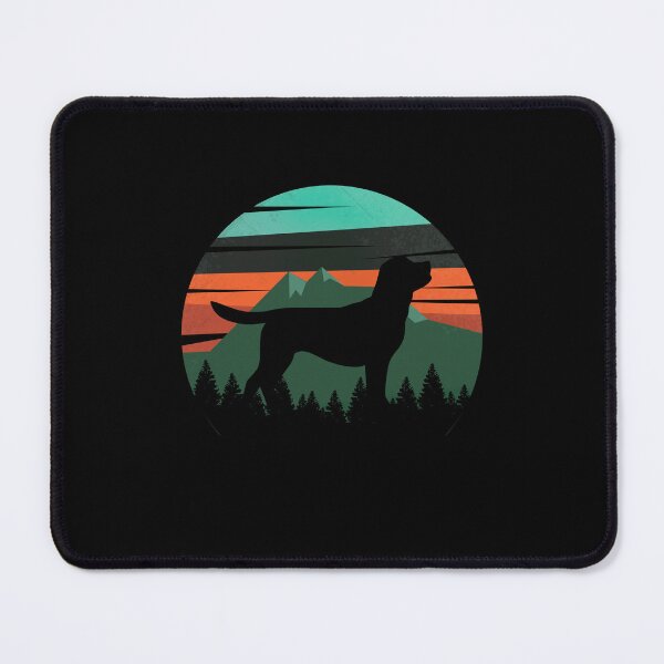 Item preview, Vintage Green Sky Mountains Wilderness Labrador Dog Gift  designed and sold by Guarddogdrive.