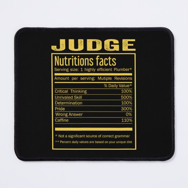 Item preview, Mens Womens judge birthday Gifts Shirt,Cool judge Funny Nutrition Facts Mens Womens Christmas Fathers Days Gift, judge Nutrition Facts designed and sold by xlnv.