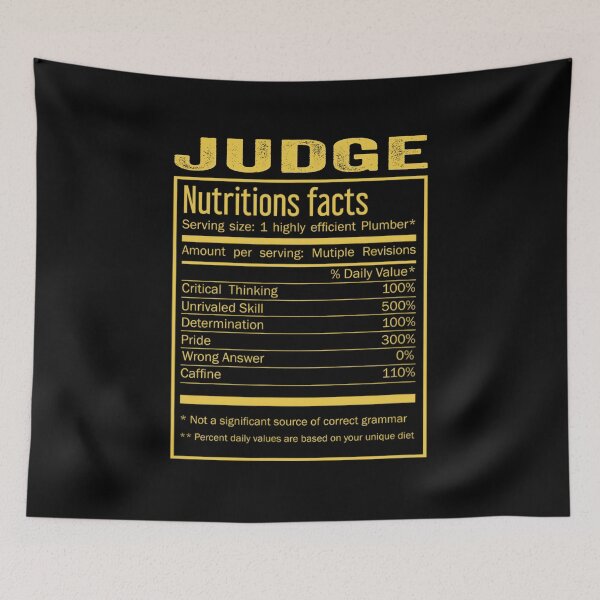 Item preview, Mens Womens judge birthday Gifts Shirt,Cool judge Funny Nutrition Facts Mens Womens Christmas Fathers Days Gift, judge Nutrition Facts designed and sold by xlnv.