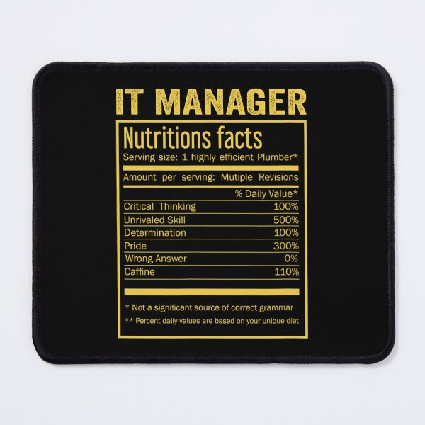 Item preview, Mens Womens IT manager birthday Gifts Shirt,Cool IT manager Funny Nutrition Facts Mens Womens Christmas Fathers Days Gift, IT manager Nutrition Facts designed and sold by xlnv.