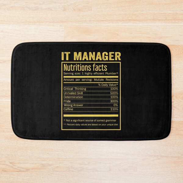Item preview, Mens Womens IT manager birthday Gifts Shirt,Cool IT manager Funny Nutrition Facts Mens Womens Christmas Fathers Days Gift, IT manager Nutrition Facts designed and sold by xlnv.