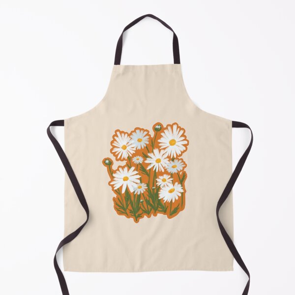 Item preview, Daisies Drawing - daisy floral illustration on orange designed and sold by rachelhirst.
