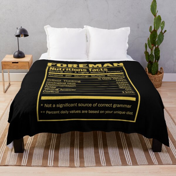 Item preview, Mens Womens foreman birthday Gifts Shirt,Cool foreman Funny Nutrition Facts Mens Womens Christmas Fathers Days Gift, foreman Nutrition Facts designed and sold by xlnv.