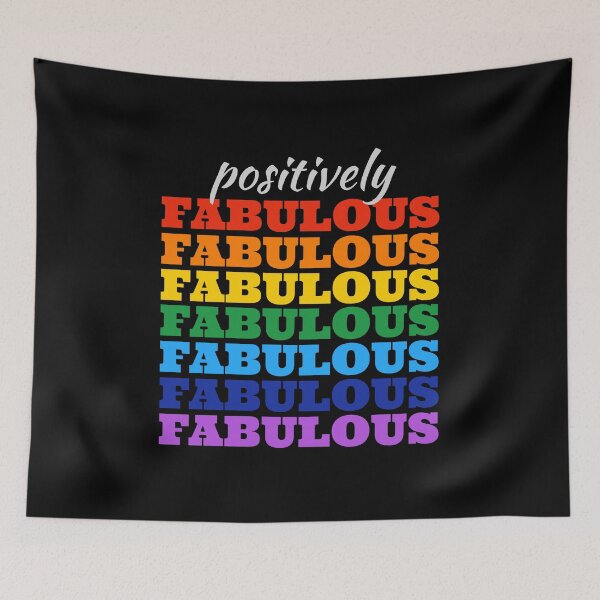 Item preview, positively fabulous. rainbow colors designed and sold by efenem.