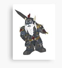 Fantasy dark dwarf design Canvas Print