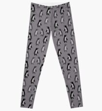 Penguins in grey Leggings